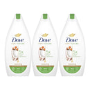 Dove Restoring Coconut Oil & Almond Extract Shower Gel, 225ml (Pack of 3)