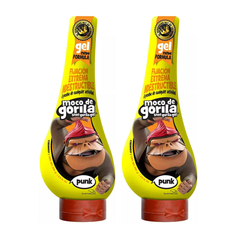 Moco De Gorila Punk Snot Hair Gel (Yellow), 11.99oz (340g) (Pack of 2)