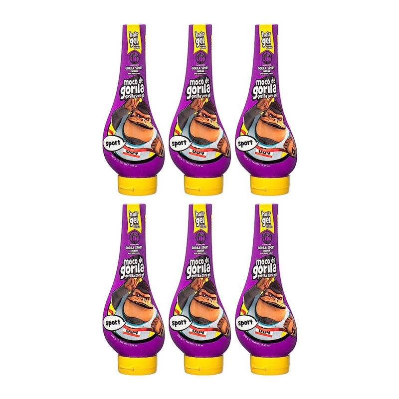 Moco De Gorila Sport Snot Hair Gel (Purple), 11.99oz (340g) (Pack of 6)