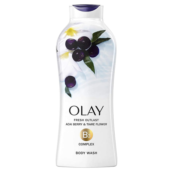 Olay Fresh Outlast Body Wash With Acai Berry & Tiare Flower, 650ml