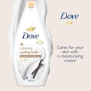 Dove Calming Caring Bath Shea Butter & Vanilla Scent 15.2oz (450ml)