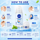 Nivea Hijab Cool Bright & Cool HALAL 72H Roll-On, 1.7oz (50ml)