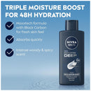 Nivea Men Deep MaxxTech 48 Hour Triple Moisture Boost Lotion, 13.5oz