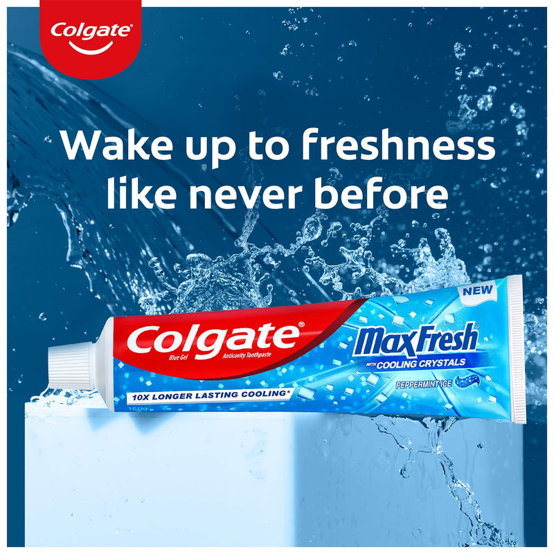 Colgate MaxFresh Peppermint Ice Toothpaste, 8.0oz (225g) (Pack of 3)