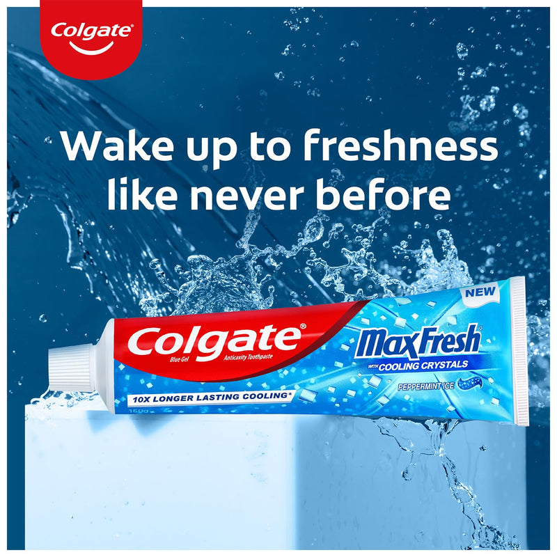 Colgate MaxFresh Peppermint Ice Toothpaste, 8.0oz (225g) (Pack of 2)