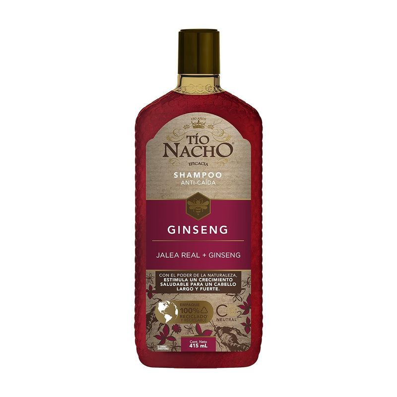 Tio Nacho Shampoo Ginseng Jalea Real + Ginseng, 14oz (415ml) (Pack of 2)