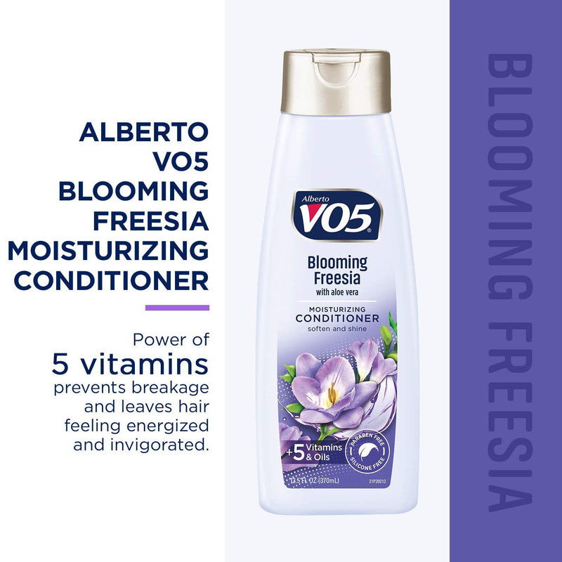 Alberto VO5 Blooming Freesia with Aloe Vera Conditioner, 12.5 oz. (Pack of 6)