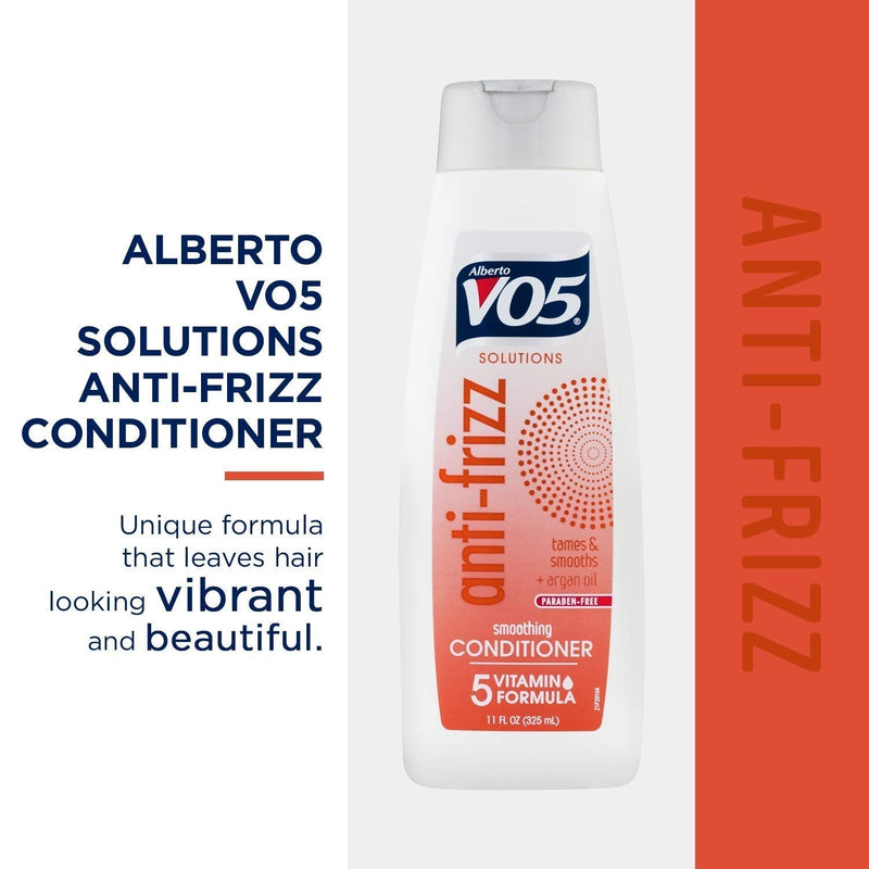 Alberto VO5 Anti-Frizz Smoothing Conditioner 5 Vitamin Formula 11oz (Pack of 12)