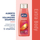 Alberto VO5 Extra Body with Collagen Volumizing Shampoo, 12.5 oz. (Pack of 6)