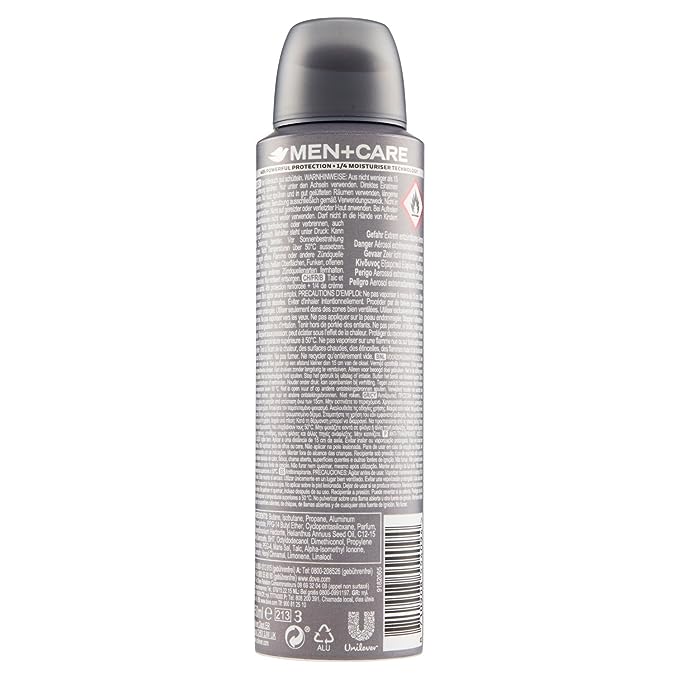 Dove Men+Care Talc Mineral + Sandalwood Deodorant Body Spray, 150ml