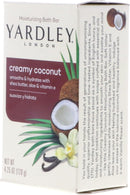 Yardley London Creamy Coconut Moisturizing Bath Bar Soap, 4.25oz.