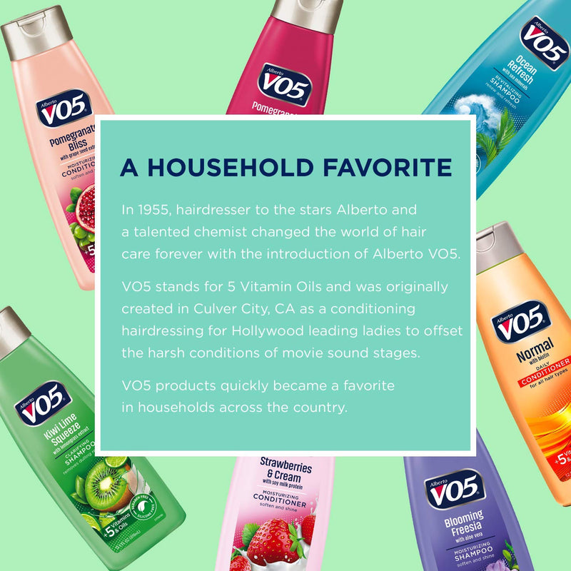 Alberto VO5 Strawberries & Cream w/ Soy Milk Conditioner, 12.5 oz. (Pack of 3)