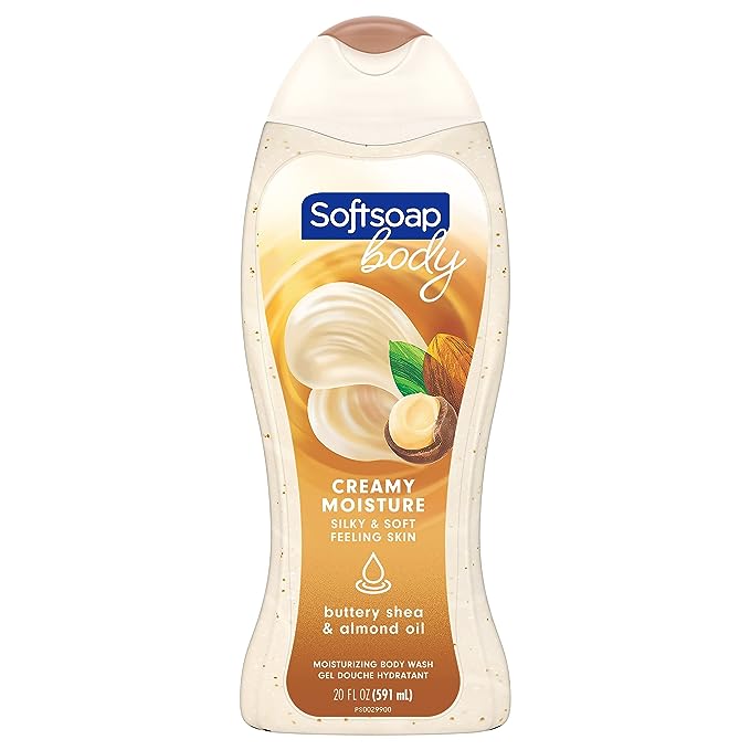 Softsoap Creamy Moisture Buttery Shea & Almond Oil Body Wash, 20oz