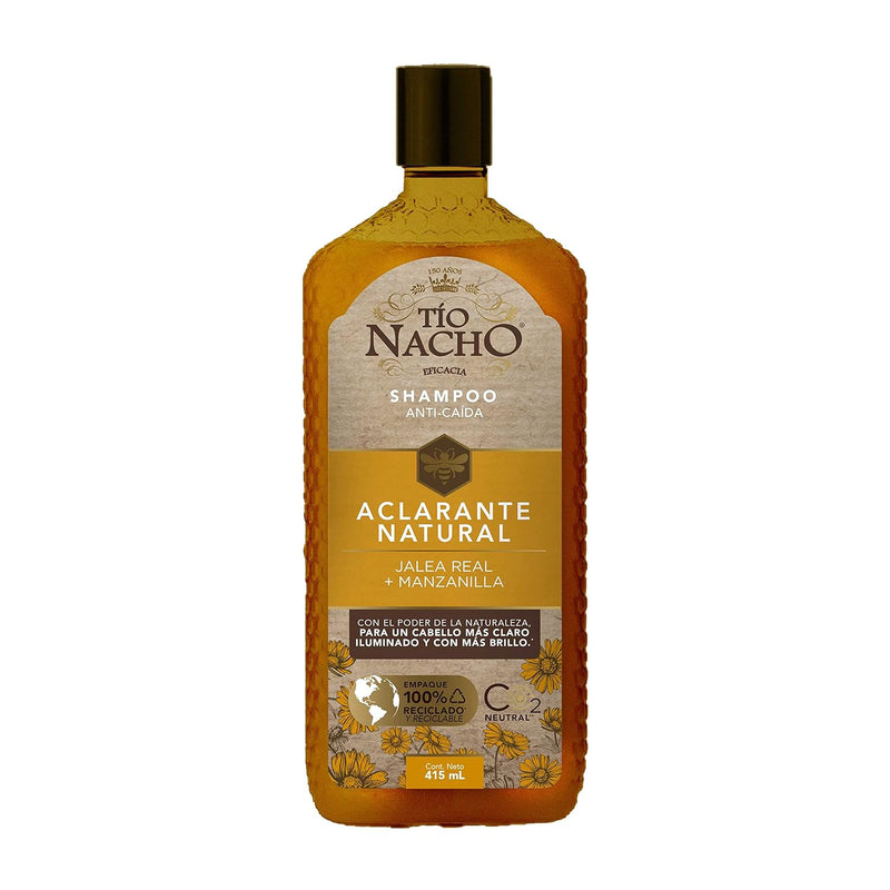 Tio Nacho Shampoo Aclarante Jalea Real + Manzanilla, 14oz. (415ml) (Pack of 2)