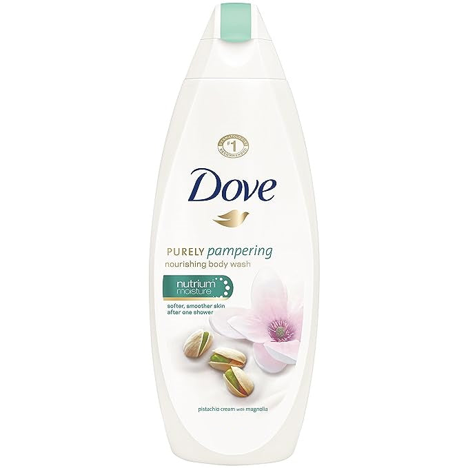 Dove Pistachio Cream & Magnolia Body Wash, 16.9oz (Pack of 6)