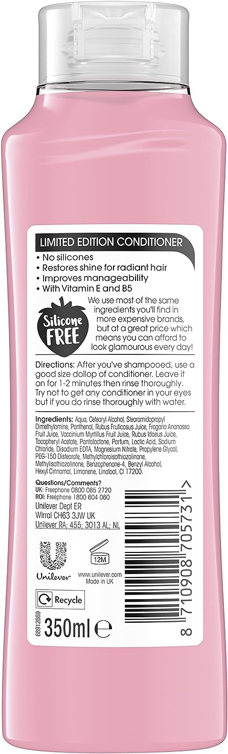 Alberto Balsam Strawberries & Cream Conditioner Limited Edition 12oz (Pack of 3)