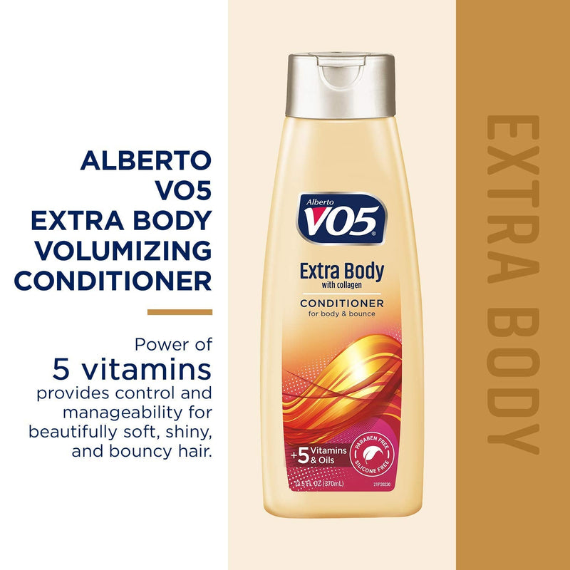 Alberto VO5 Extra Body with Collagen Conditioner, 12.5 oz (370ml) (Pack of 2)