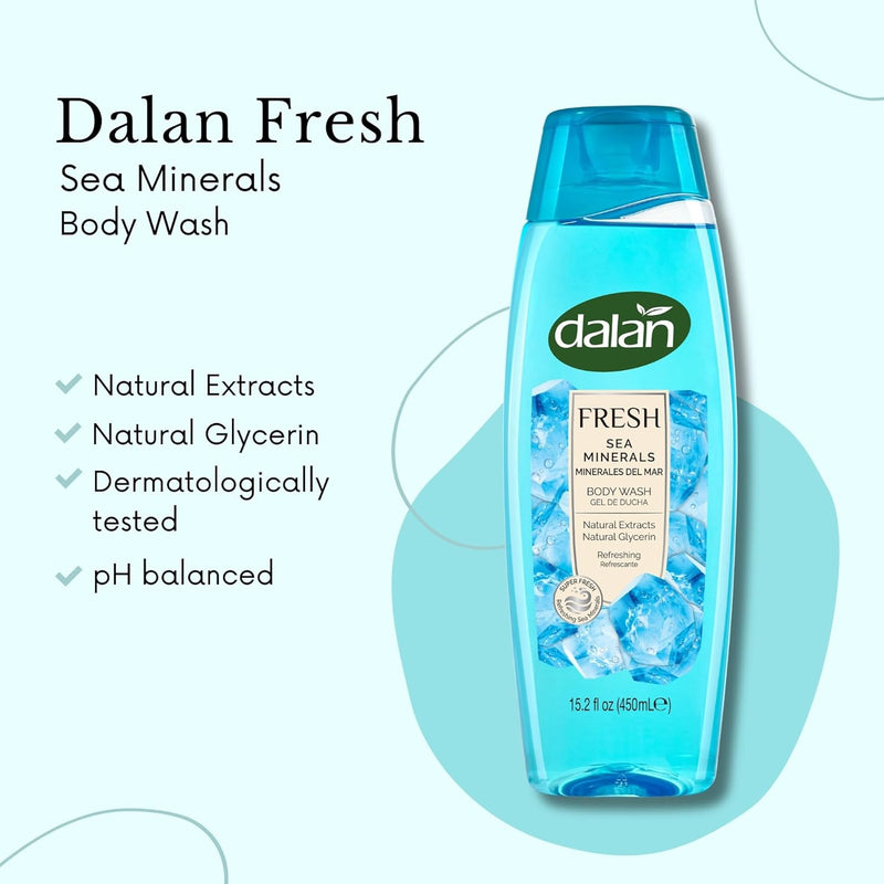 Dalan Fresh Sea Minerals Refreshing Body Wash w/ Glycerin, 15.2oz