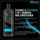 Tresemme 2 in 1 Clean & Replenish Shampoo + Conditioner, 28 fl oz.