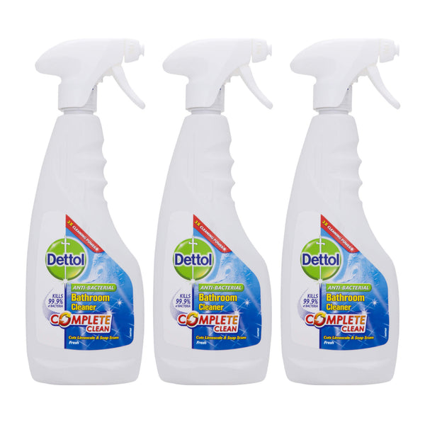 Dettol Anti-Bacterial Complete Clean Bathroom Cleaner - Fresh 440ml (Pack of 3)