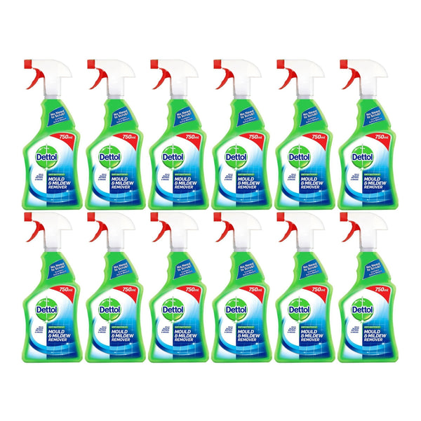 Dettol Anti-Bacterial Mold Mould & Mildew Remover, 24.5oz (Pack of 12)