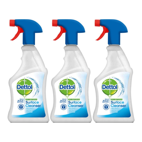 Dettol Anti-Bacterial Surface Cleanser Spray, 24.5oz (Pack of 3)
