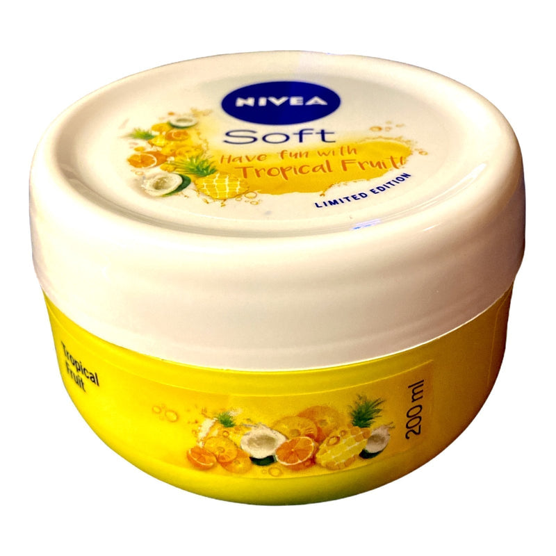 Nivea Soft Tropical Fruit w/ Jojoba Oil & Vitamin E, 200ml (Pack of 12)