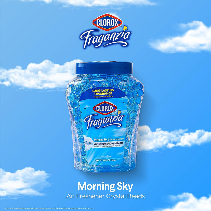Clorox Fraganzia Air Freshener Crystal Beads - Morning Sky, 12 oz. (Pack of 3)