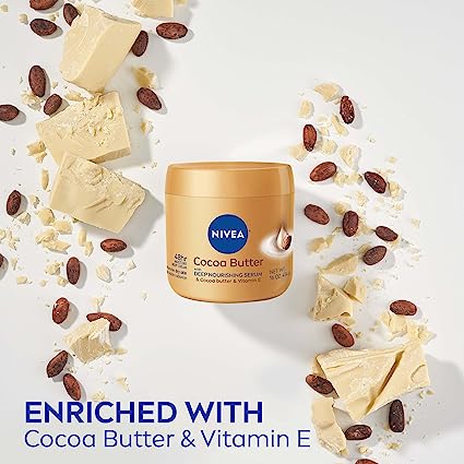 Nivea Body Cream Cocoa Butter With Vitamin E, 250ml (Pack of 12)