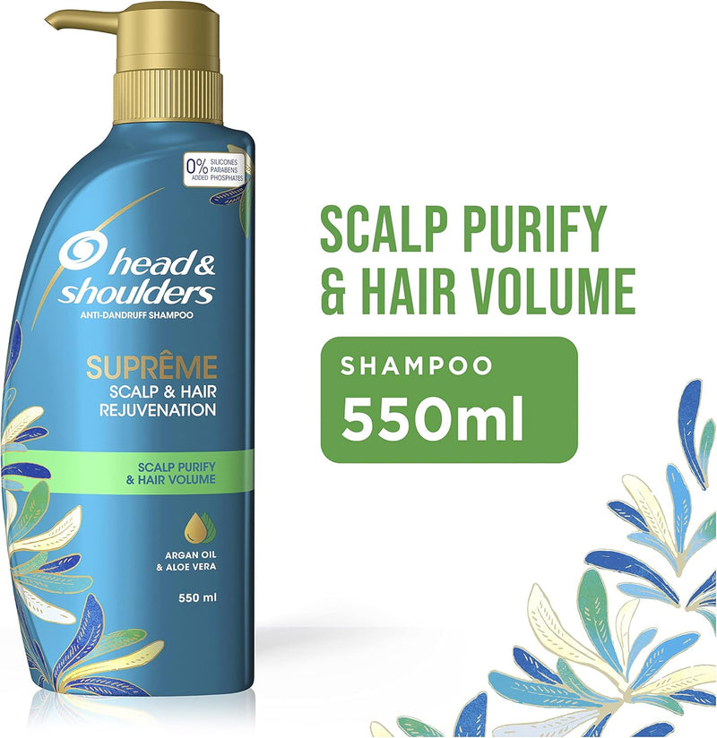 Head & Shoulders Supreme Scalp Shampoo Argan Oil & Aloe Vera 18.6oz (P – MarketCOL