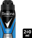 Rexona Motionsense Cobalt Dry 48 Hour Body Spray Deodorant, 200ml (Pack of 3)