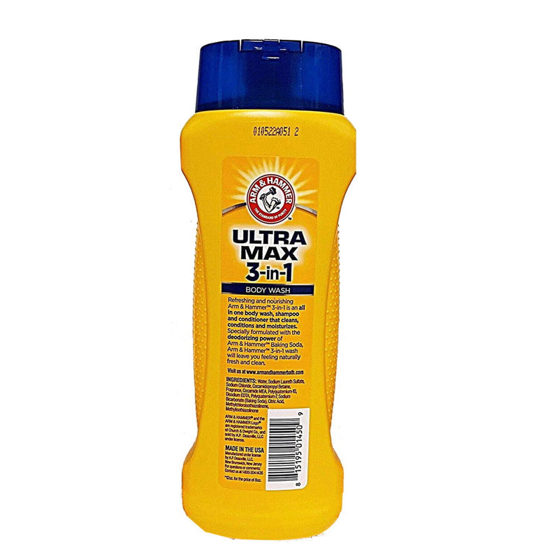 Arm & Hammer Ultra Max 3-in-1 Shampoo Conditioner (Fresh Scent) 12oz Pack of 12