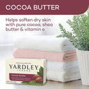 Yardley London Cocoa Butter Moisturizing Bath Bar Soap, 4.25oz.
