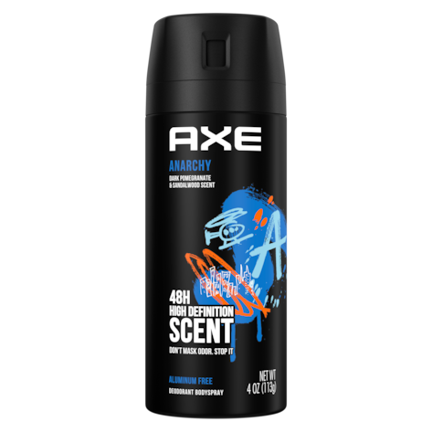 Axe Anarchy Deodorant + Body Spray, 150ml (Pack of 6)