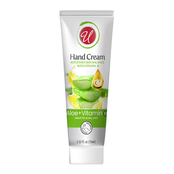 Aloe + Vitamin E Hand Cream - Replenish Skin Balance, 2.3oz (75ml)