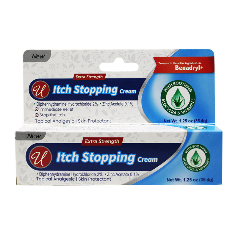 Extra Strength Itch Stopping Cream w/ Aloe Vera & Vitamin E, 1.25oz