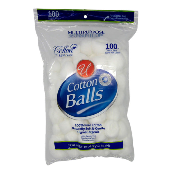 100% Pure Cotton Multi-Purpose Cotton Balls, Hypoallergenic, 300 ct.