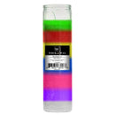 8" Tall Multi Color Candle - 7 Day Prayer Glass Candle Unscented 10oz