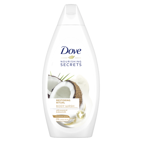 Dove Restoring Ritual Coconut Oil & Almond Milk Body Wash, 16.9oz