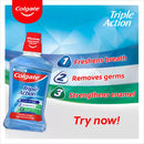 Colgate Triple Action Zero Alcohol Mouthwash, 8.45oz (250ml) (Pack of 3)