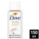 12 Count x Dove Fruity Fresh 48H Anti-Perspirant Deodorant Spray, 5oz. (150ml)
