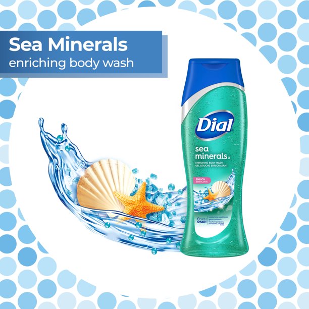 Dial Sea Minerals Hydrating Body Wash, 16 Oz