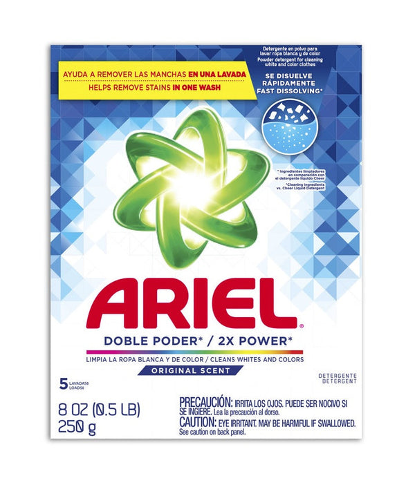 Ariel 2X Power Laundry Detergent Powder Original, 8oz (250g)