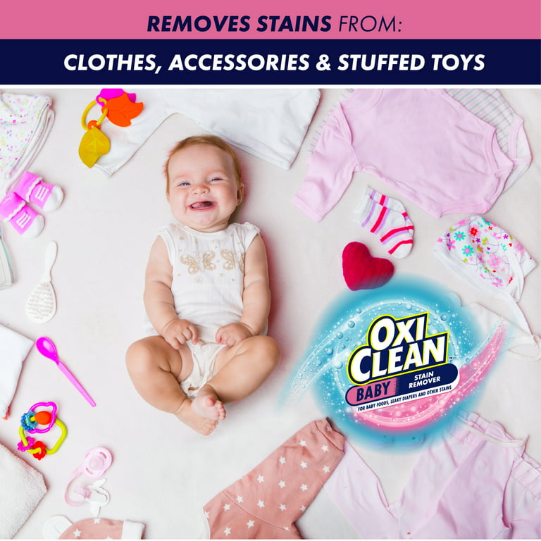 OxiClean Baby Stain Remover, 100% Dye & Chlorine Free Spray, 16 oz. (Pack of 3)