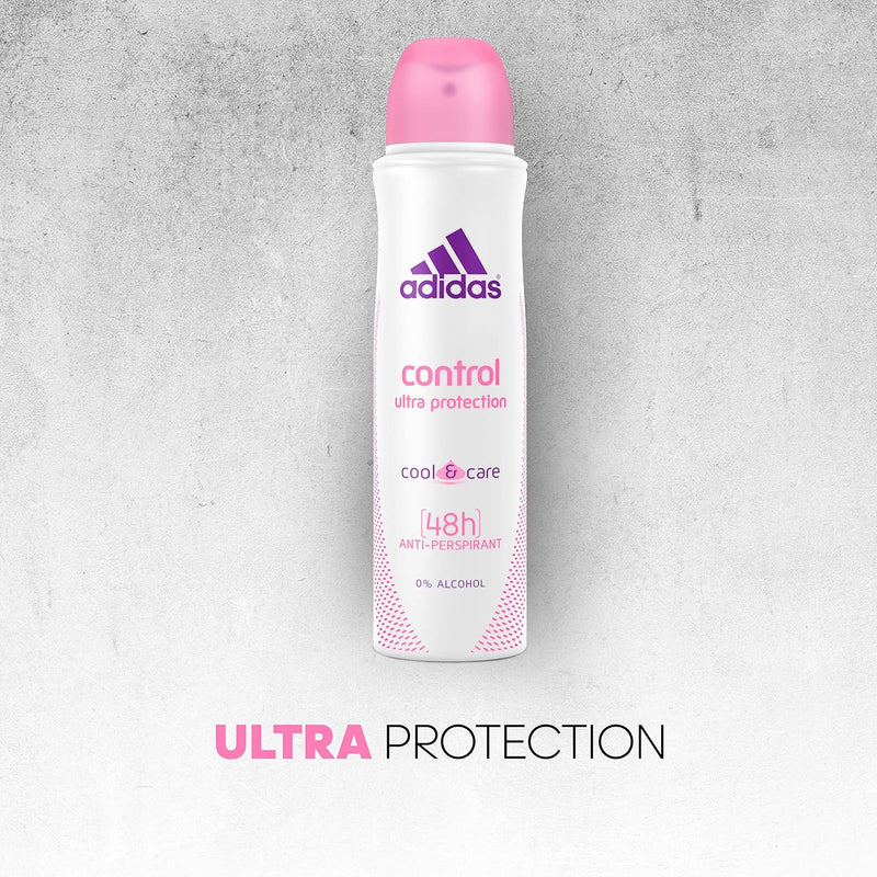 Adidas Control Ultra Protection Cool & Care Spray, 150ml (Pack of 2)