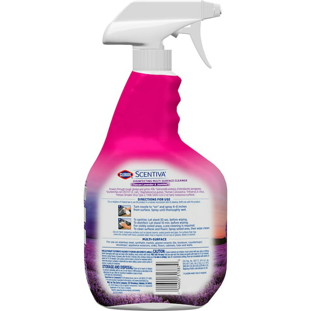 Clorox Disinfecting Multi-Surface Cleaner - Lavender & Jasmine, 32oz (Pack of 6)