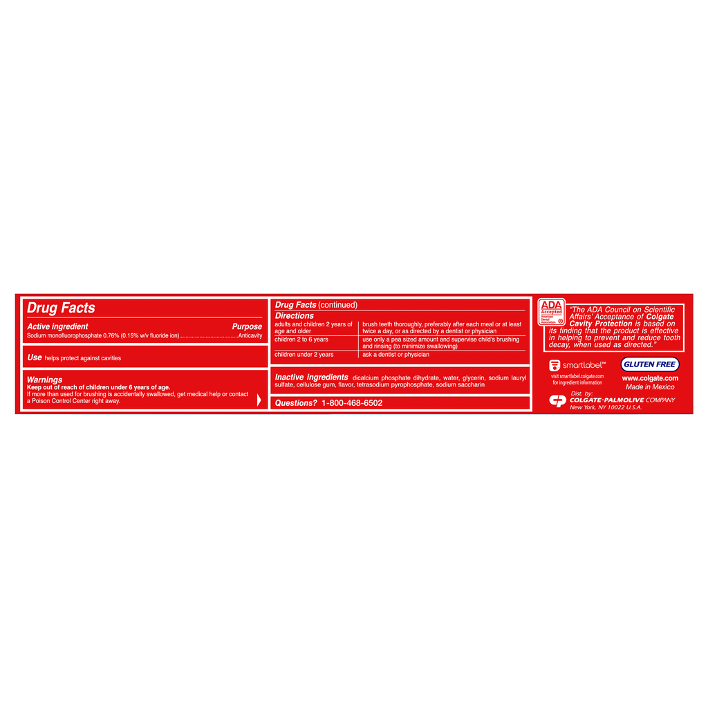 Colgate Cavity Protection Regular Flavor Toothpaste, 8.0oz (226g) (Pac ...