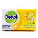 Dettol Fresh Antibacterial Soap Bar, 3.5oz (100g) (Pack of 3)