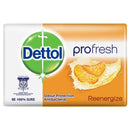 Dettol Re-Energize Antibacterial Soap Bar, 3.5oz (100g) (Pack of 6)