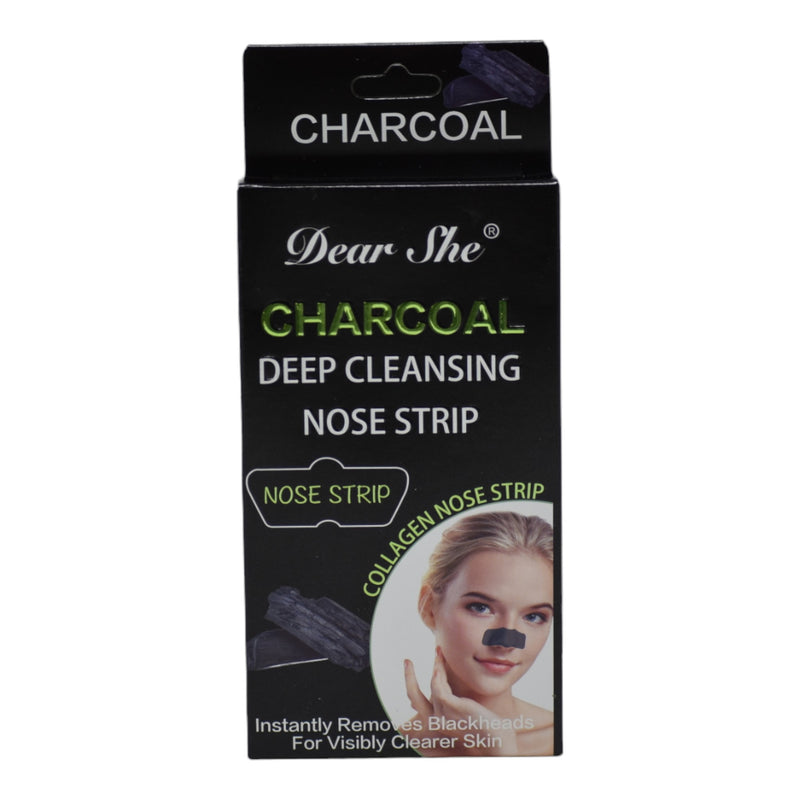 Charcoal Deep Cleansing Collagen Nose Strip, 10 Strips